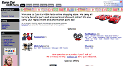 Desktop Screenshot of eurocaroemparts.com