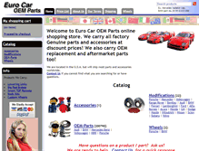 Tablet Screenshot of eurocaroemparts.com